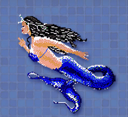 Dibujos para piscinas en gresite - Sirena - COD. - 1706